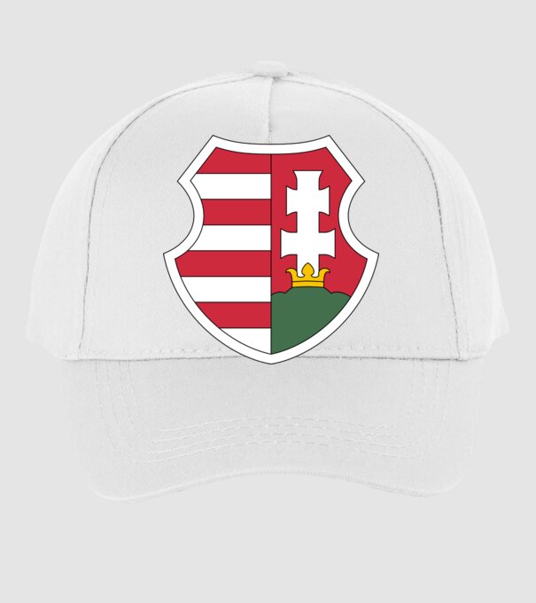 Kossuth címer minta fehér pólón