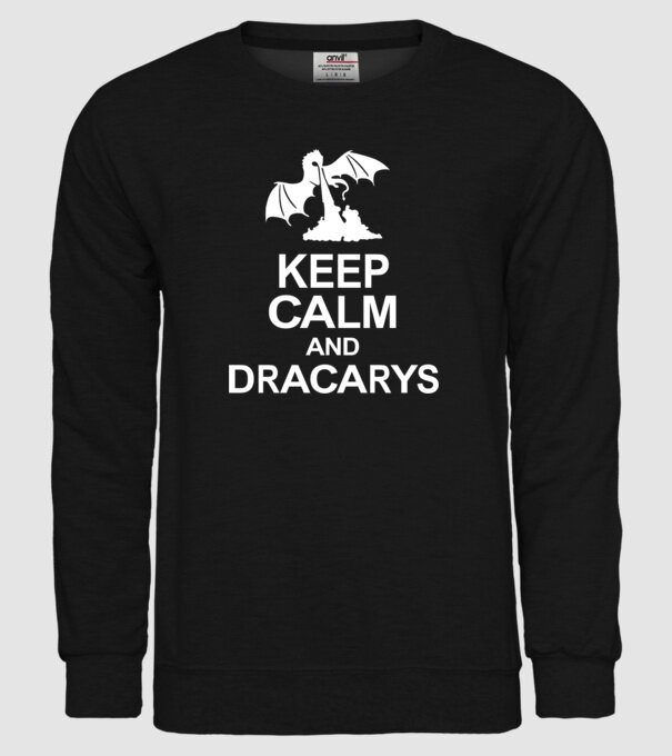 Trónok Harca - Keep Calm and Dracarys 2 minta fekete pólón
