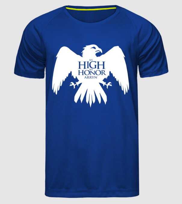 Trónok Harca - House Arryn - As High As Honor minta királykék pólón