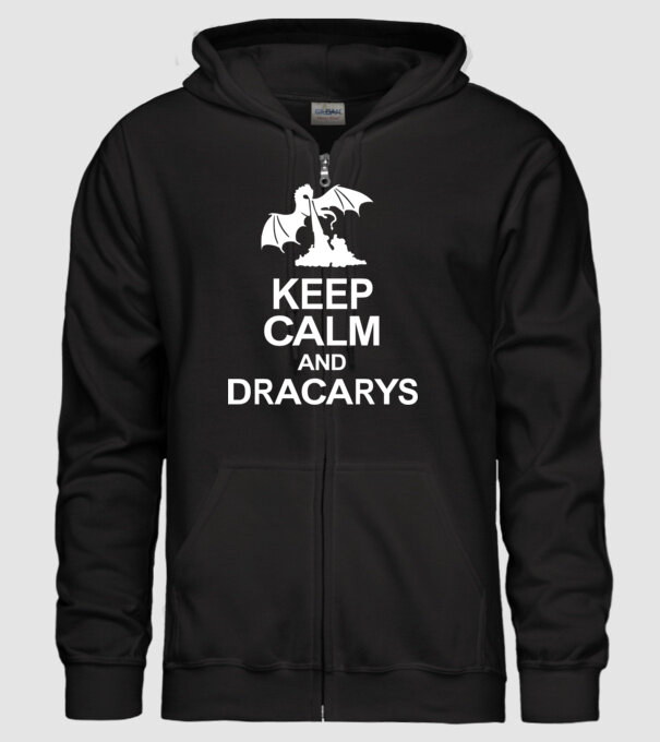 Trónok Harca - Keep Calm and Dracarys 2 minta fekete pólón