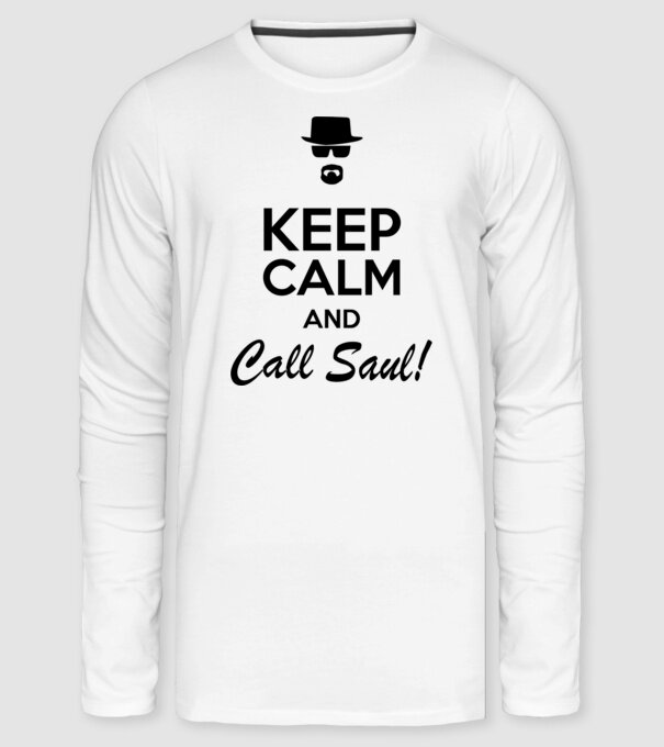 Breaking Bad - Keep Calm and Call Saul minta fehér pólón