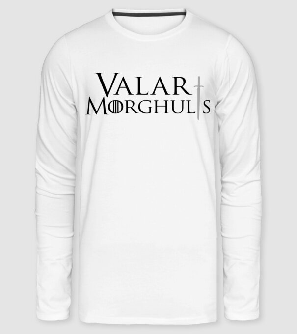 Trónok Harca - Valar Morghulis - színezhető minta fehér pólón