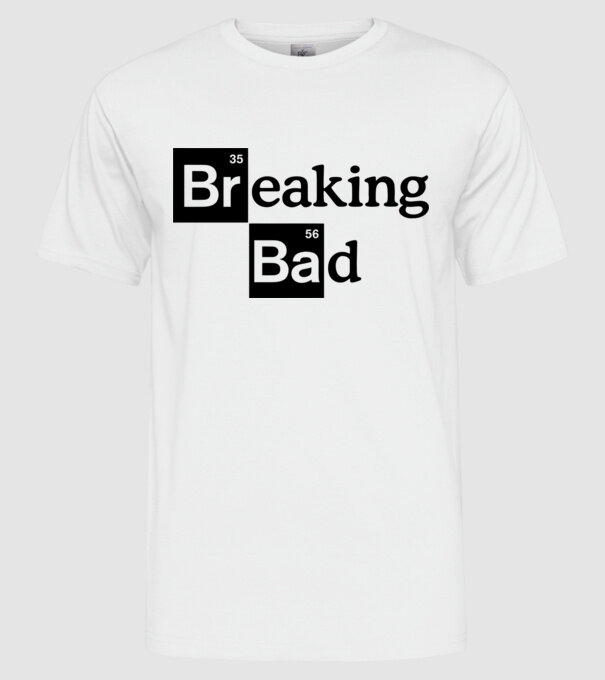 Breaking Bad - Logo 3 minta fehér pólón