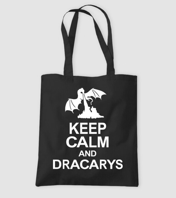 Trónok Harca - Keep Calm and Dracarys 2 minta fekete pólón