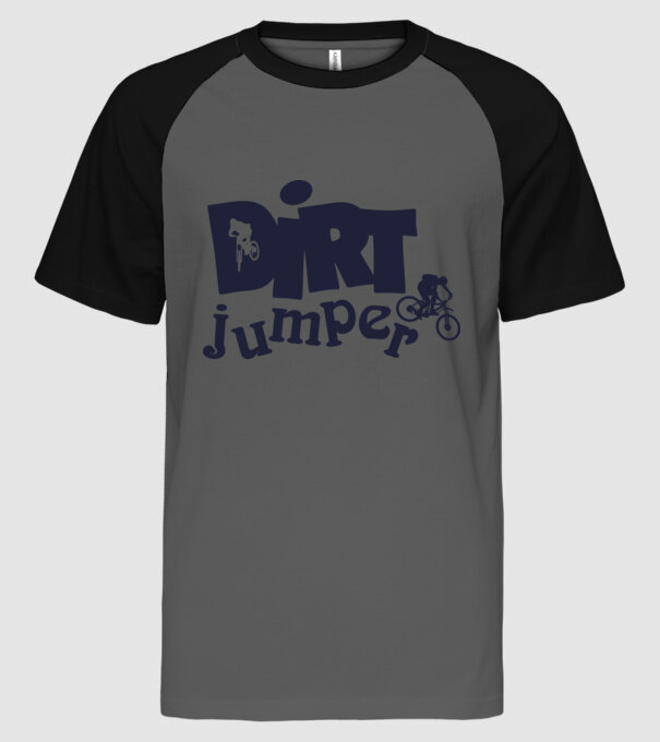 Dirtjumper79sd minta szürke/fekete pólón