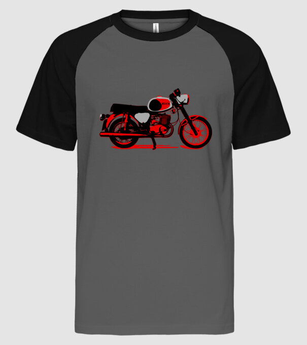 mz-ts250-3color minta szürke/fekete pólón