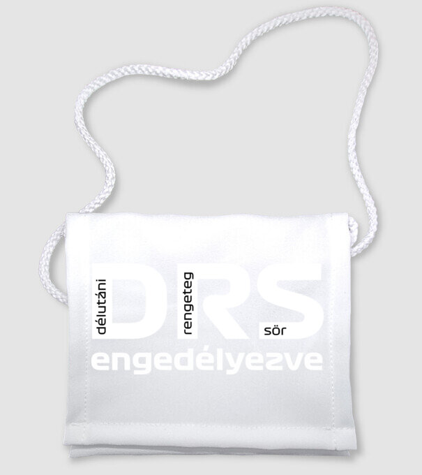 DRS engedélyezve - sör minta fehér pólón
