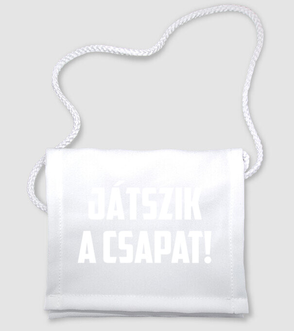 Játszik a csapat Szurkolói póló minta fehér pólón