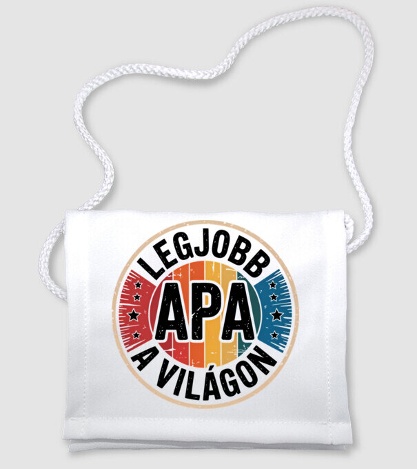 Legjobb apa a világon minta fehér pólón