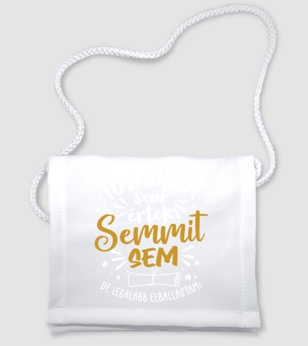 Továbbra sem értek semmit minta fehér pólón