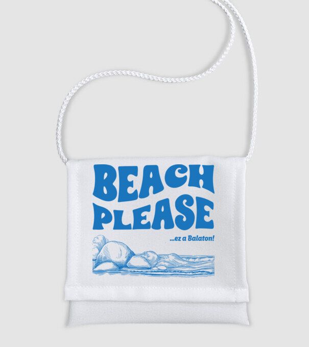 Beach Please, ez a Balaton! minta fehér pólón