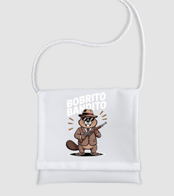 Bobrito Bandito minta fehér pólón