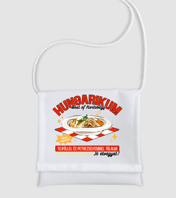 Hortobágyi palacsinta Hungarikum minta fehér pólón
