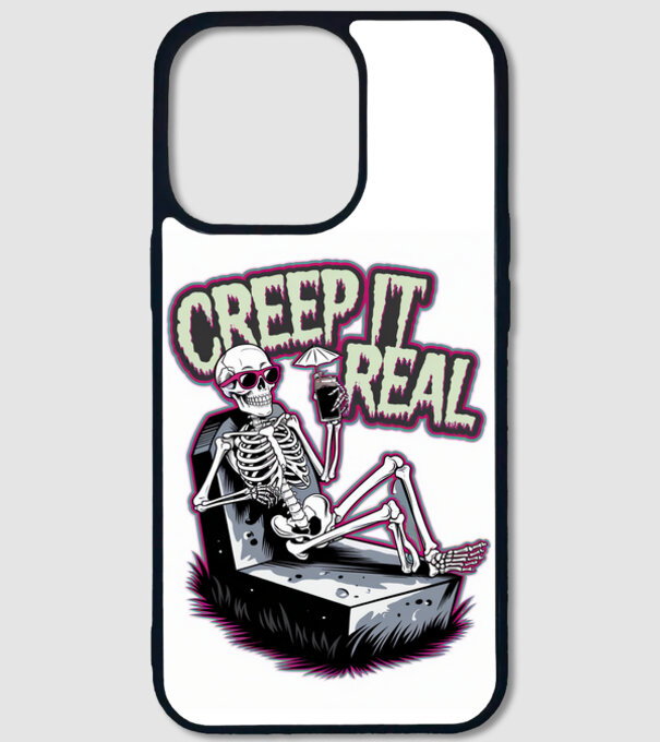 Creep it real minta fekete pólón