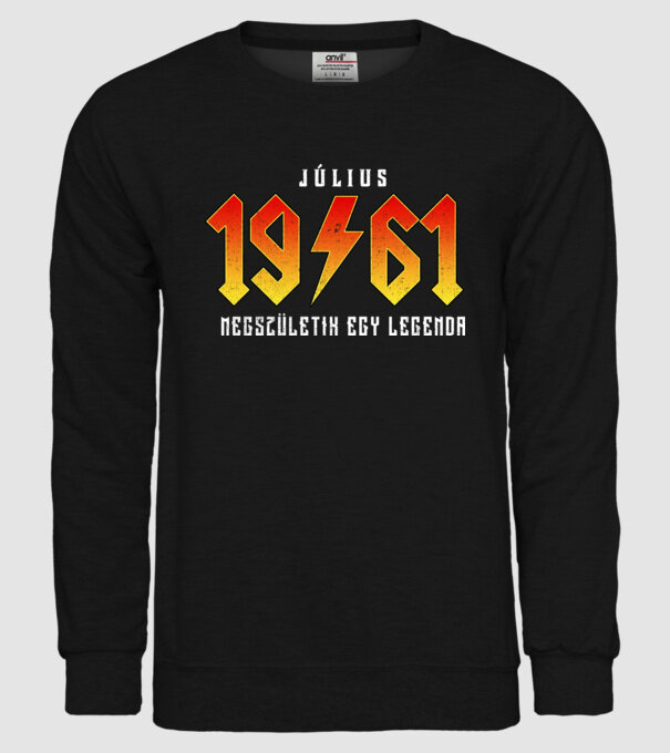 1961 07-JÚLIUS minta fekete pólón