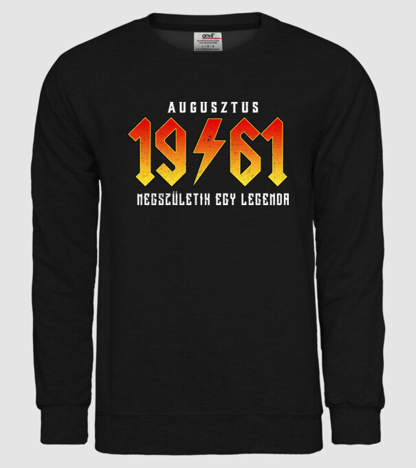 1961 08-AUGUSZTUS minta fekete pólón