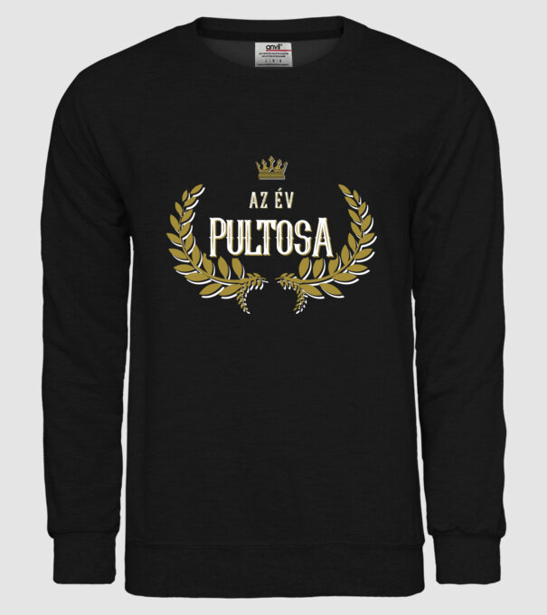 Az év pultosa minta fekete pólón