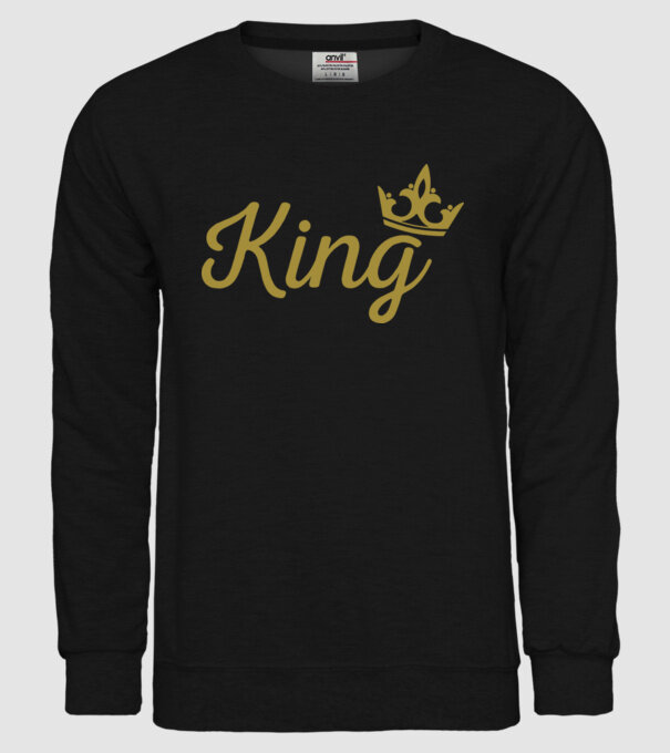 King minta fekete pólón