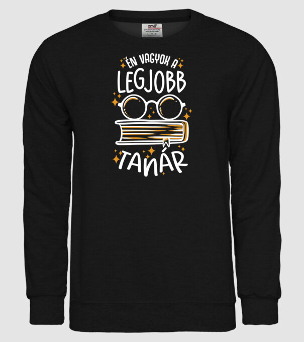 Legjobb lght tanár minta fekete pólón