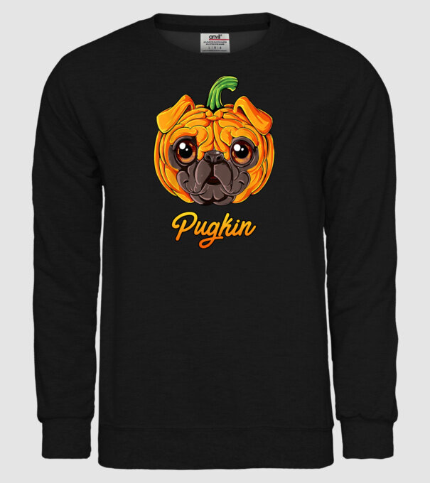 Pugkin minta fekete pólón