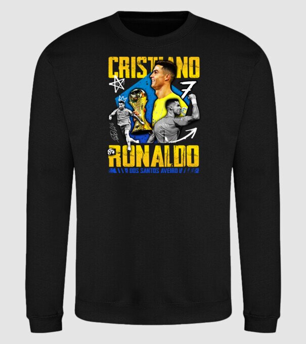 Ronaldo tribute minta fekete pólón