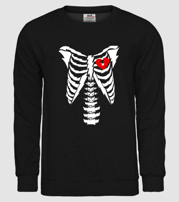 skull minta fekete pólón