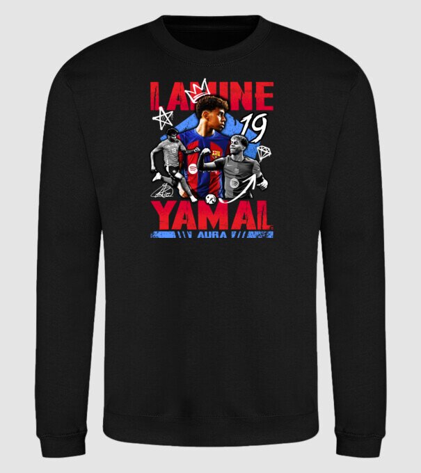 Yamal tribute minta fekete pólón