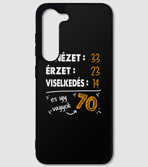 Kinézet, Érzet, Viselkedés 70 - Fekete alap minta fekete pólón