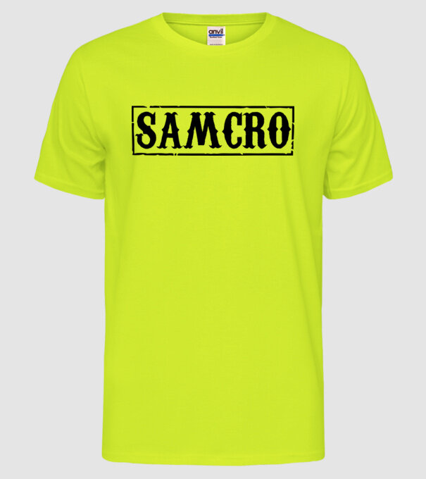 Samcro minta neonsárga pólón