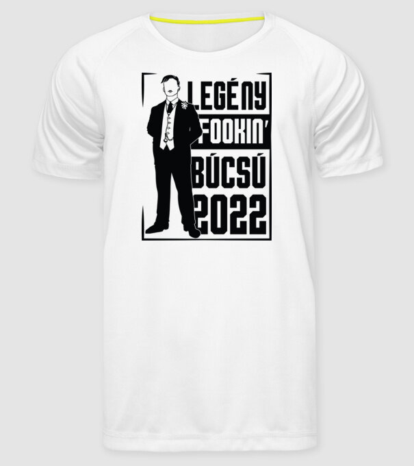 Gentleman Legénybúcsú 03 minta fehér pólón