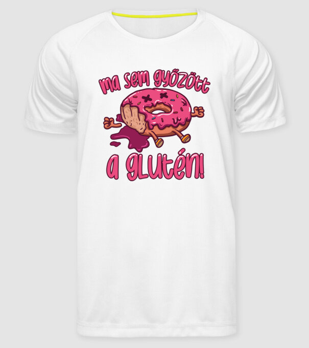 Ma sem győzött a glutén minta fehér pólón