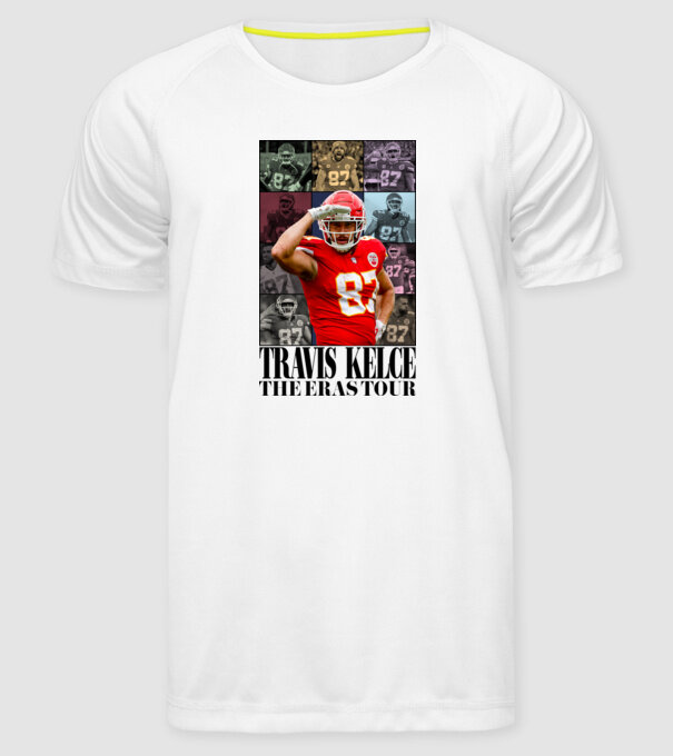 Taylor Swift Eras Travis Kelce minta fehér pólón