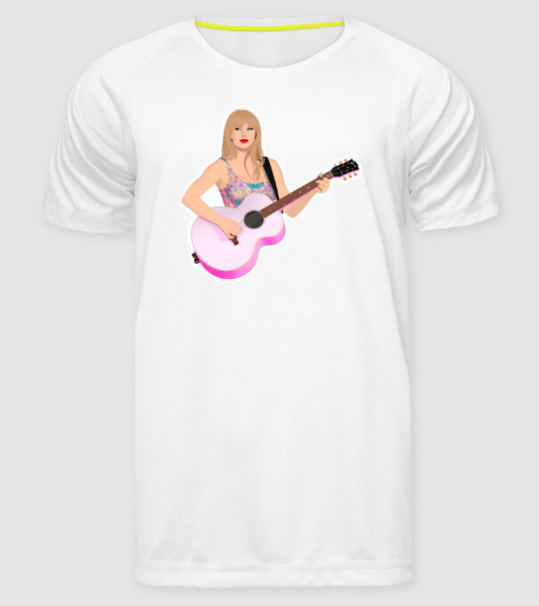Taylor Swift pink minta fehér pólón