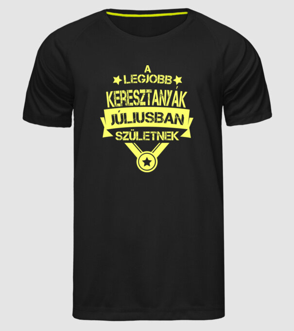 Csillagos legjobb keresztanyák_JÚLIUS minta fekete pólón