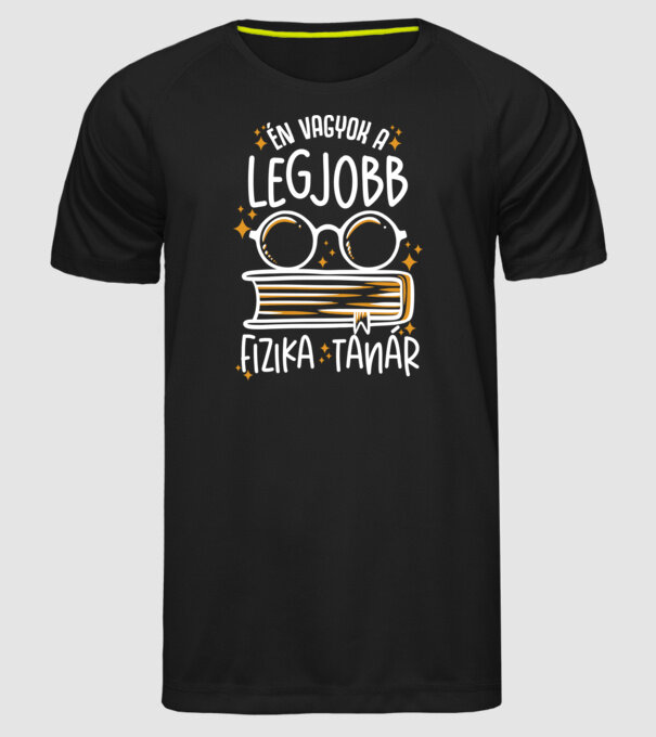 Legjobb lght fizika tanár minta fekete pólón