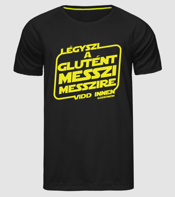Messzi messzire vidd innen minta fekete pólón