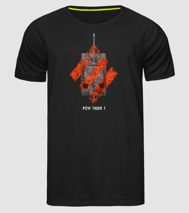 PZVI Tiger 1 heavy wot class minta fekete pólón