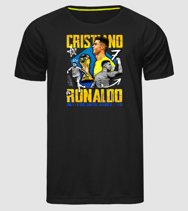 Ronaldo tribute minta fekete pólón