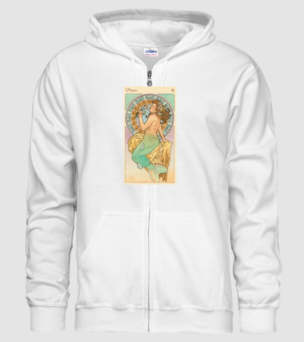 Tarot Horoszkóp HALAK minta fehér pólón