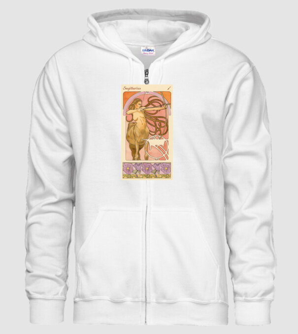 Tarot Horoszkóp NYILAS minta fehér pólón