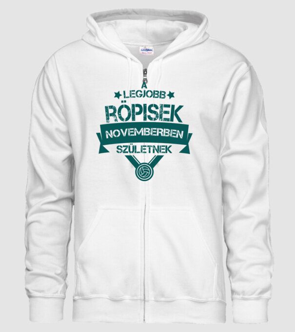 Csillagos legjobb szülinapos röpisek NOVEMBER minta fehér pólón