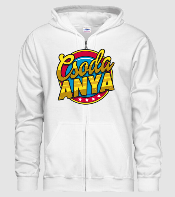 Csoda Anya minta fehér pólón
