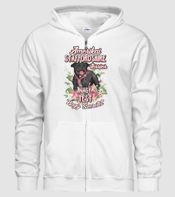 FLORAL DOGGO staffi minta fehér pólón