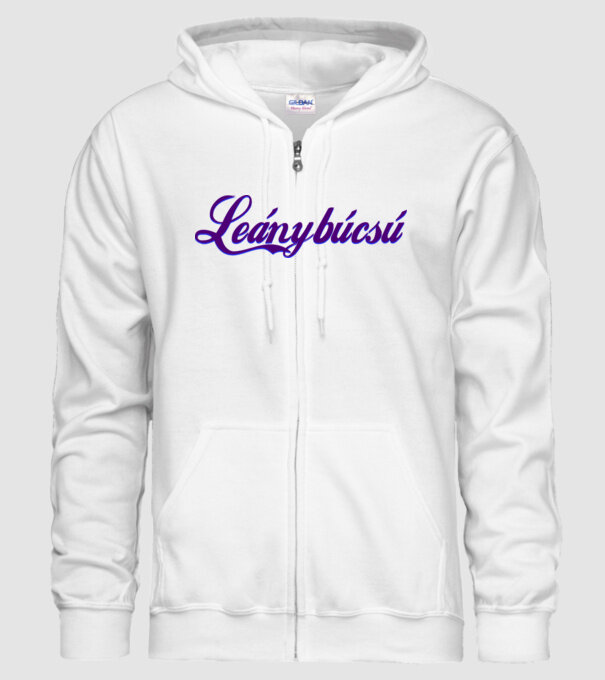 Leánybúcsú minta fehér pólón