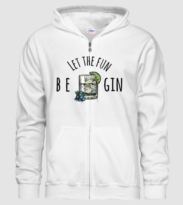 Let the fun be gin minta fehér pólón