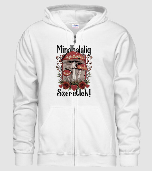 mindhalálig galóca - fehérre minta fehér pólón