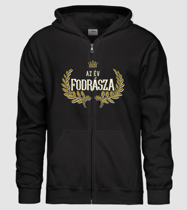 Az év fodrásza minta fekete pólón