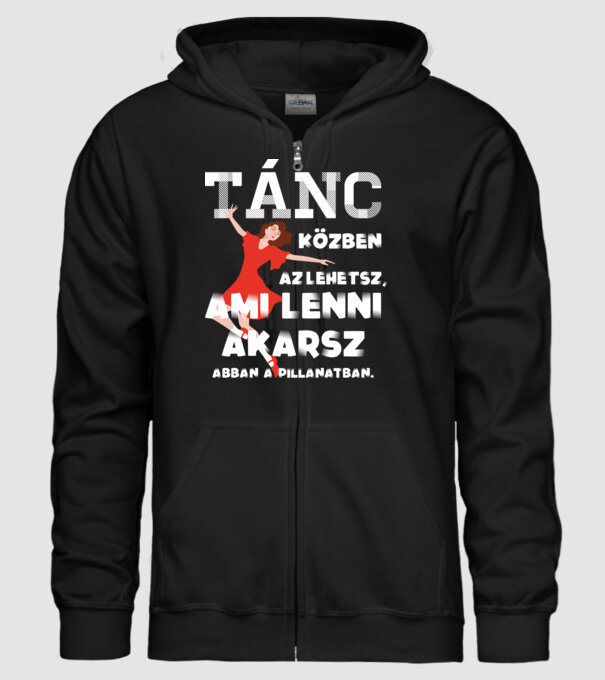 Az lehetsz ami lenni akarsz lght TÁNCOS minta fekete pólón