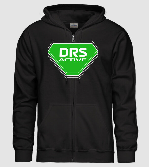 DRS ACTIVE minta fekete pólón