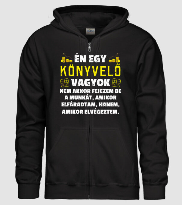 Én egy Könyvelő vagyok minta fekete pólón